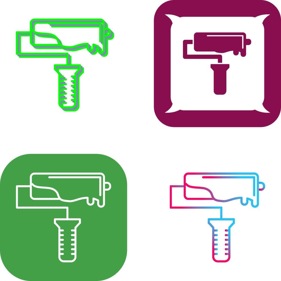 Roller Icon Design vector
