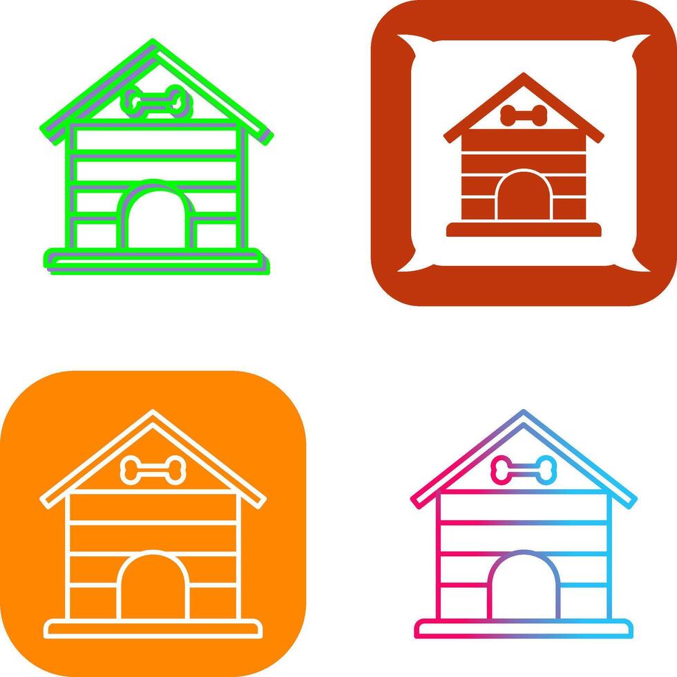 Dog House Icon Design vector