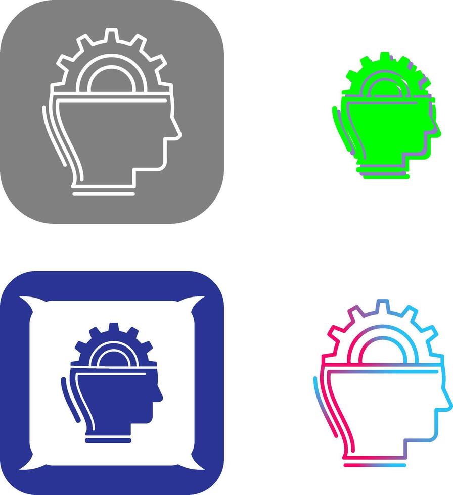 Machine Learning Icon Design vector