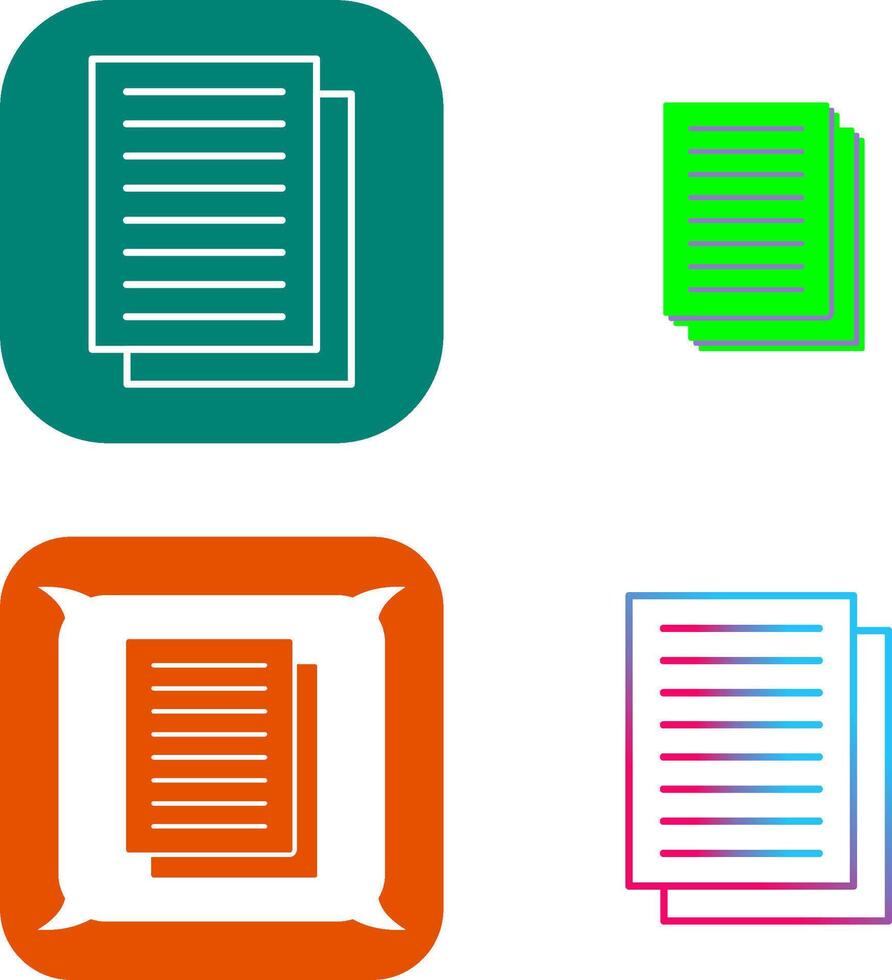 Document Icon Design vector