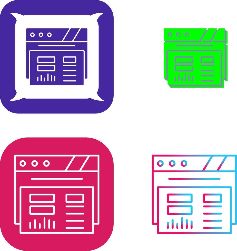 Dashboard Icon Design vector