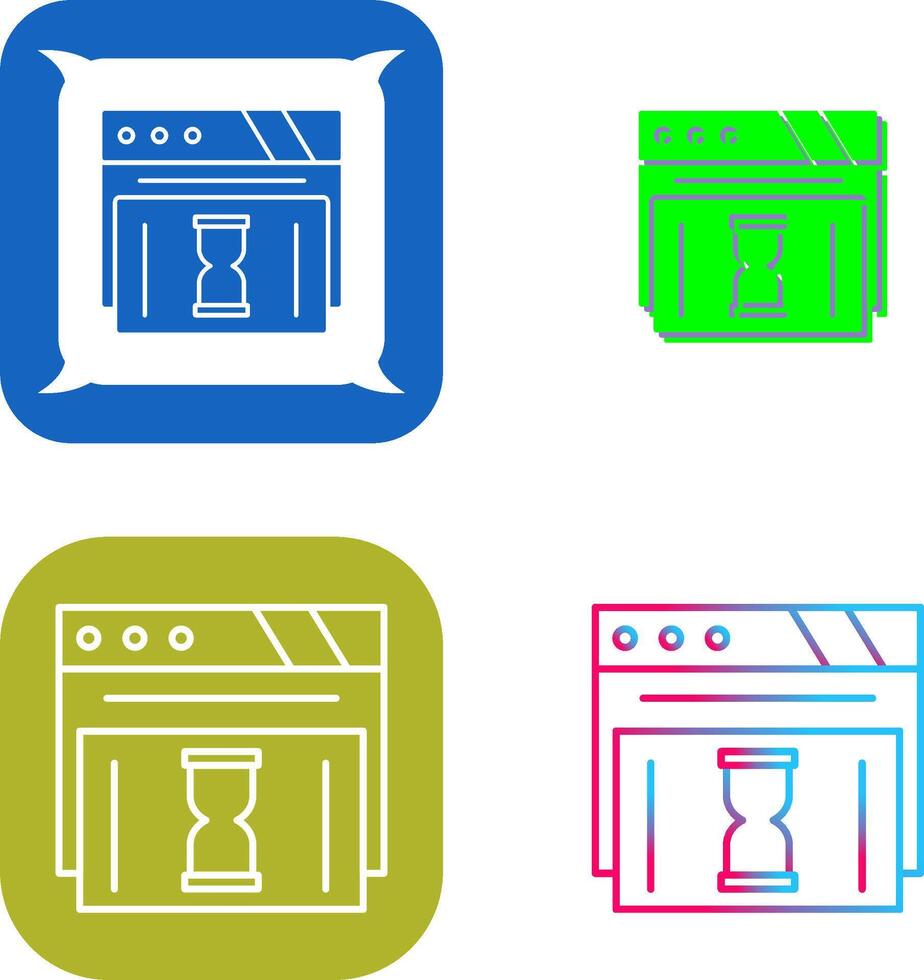 Waiting Icon Design vector