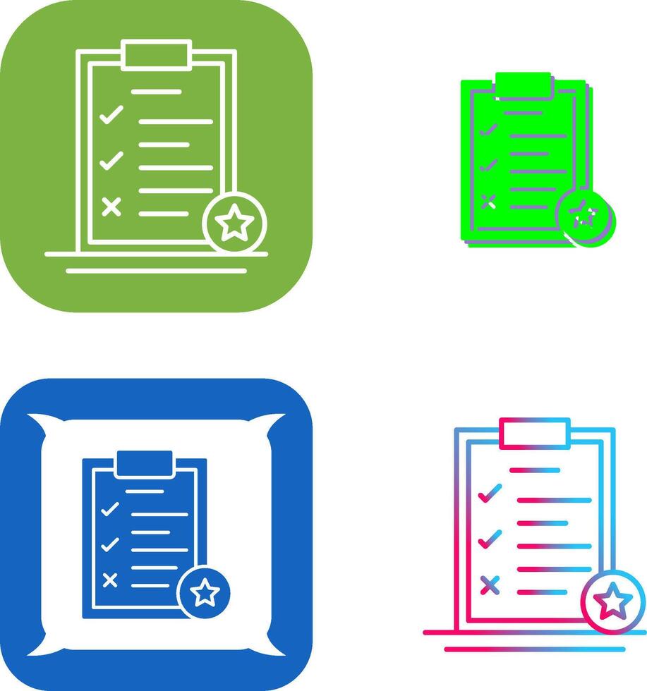 Task List Icon Design vector