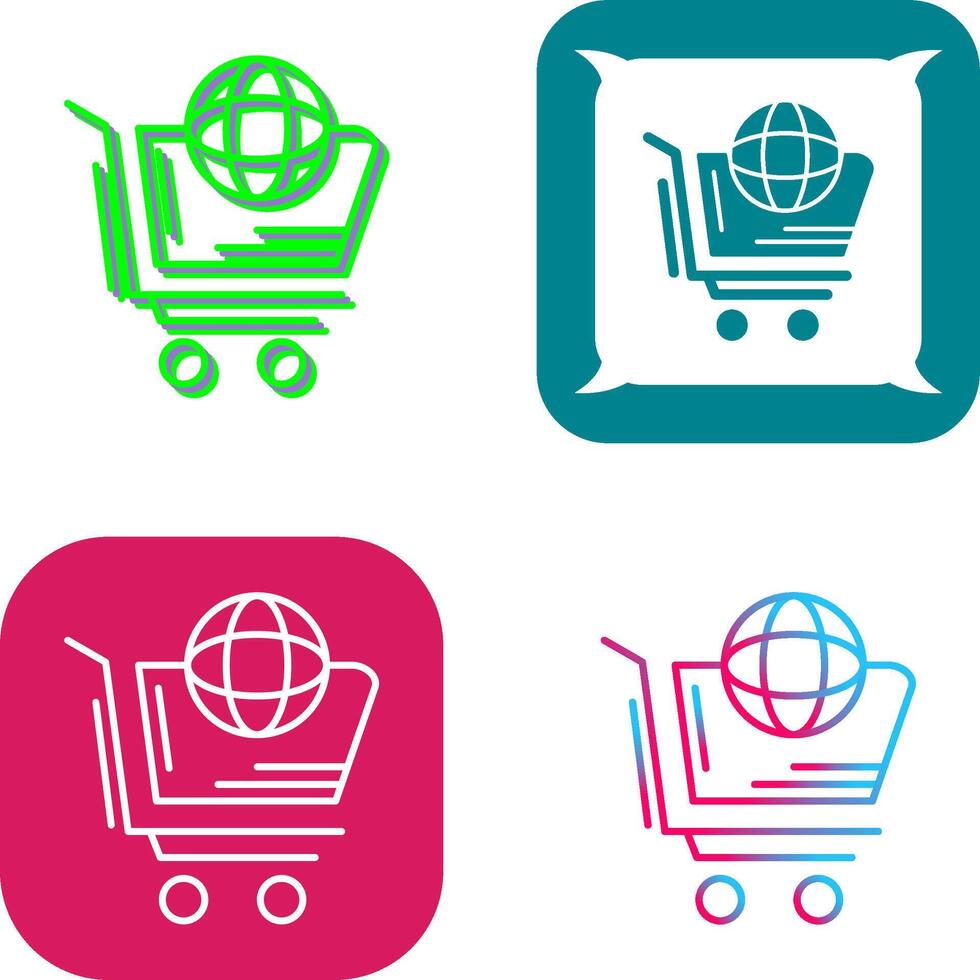 World Shopping Icon Design vector