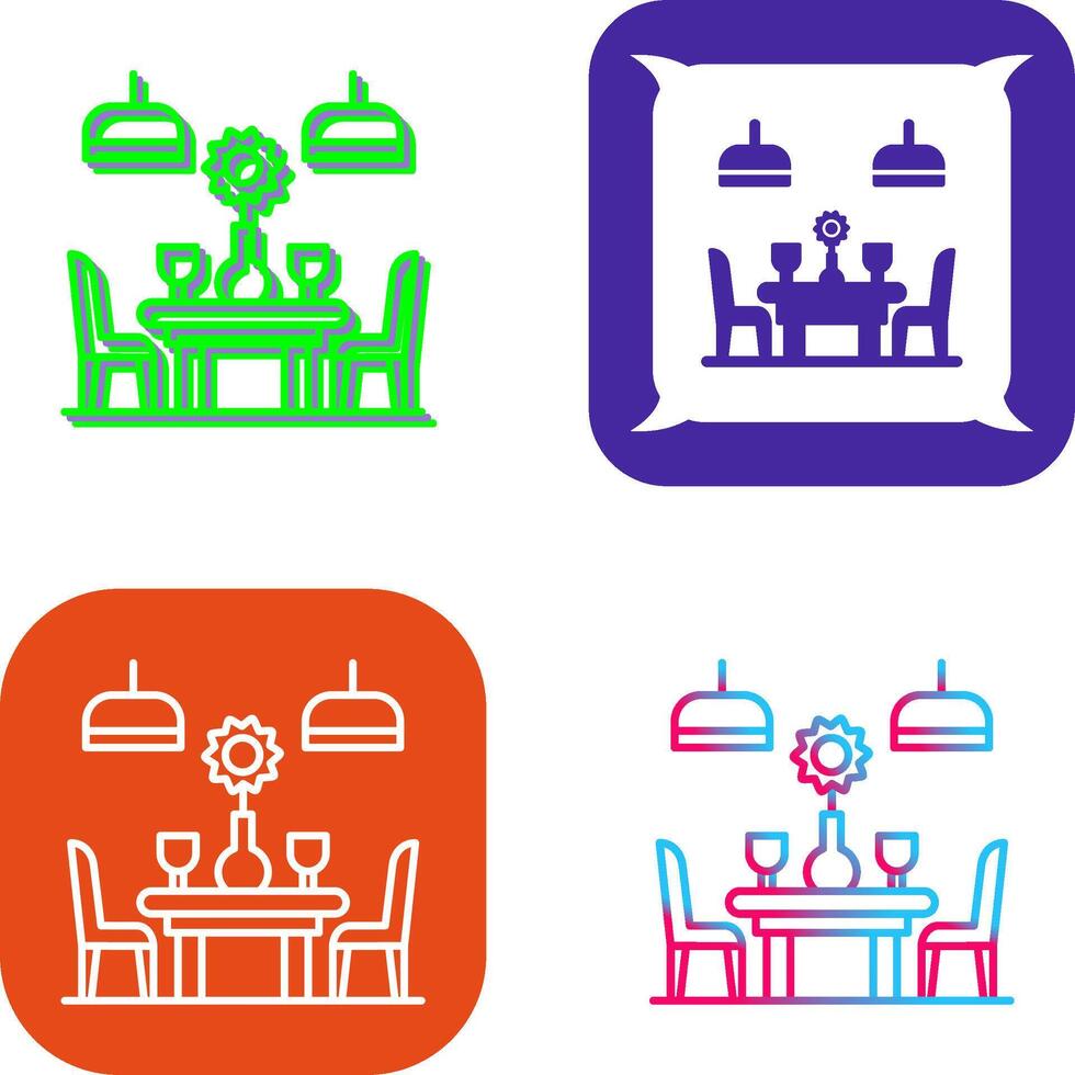 Table Icon Design vector