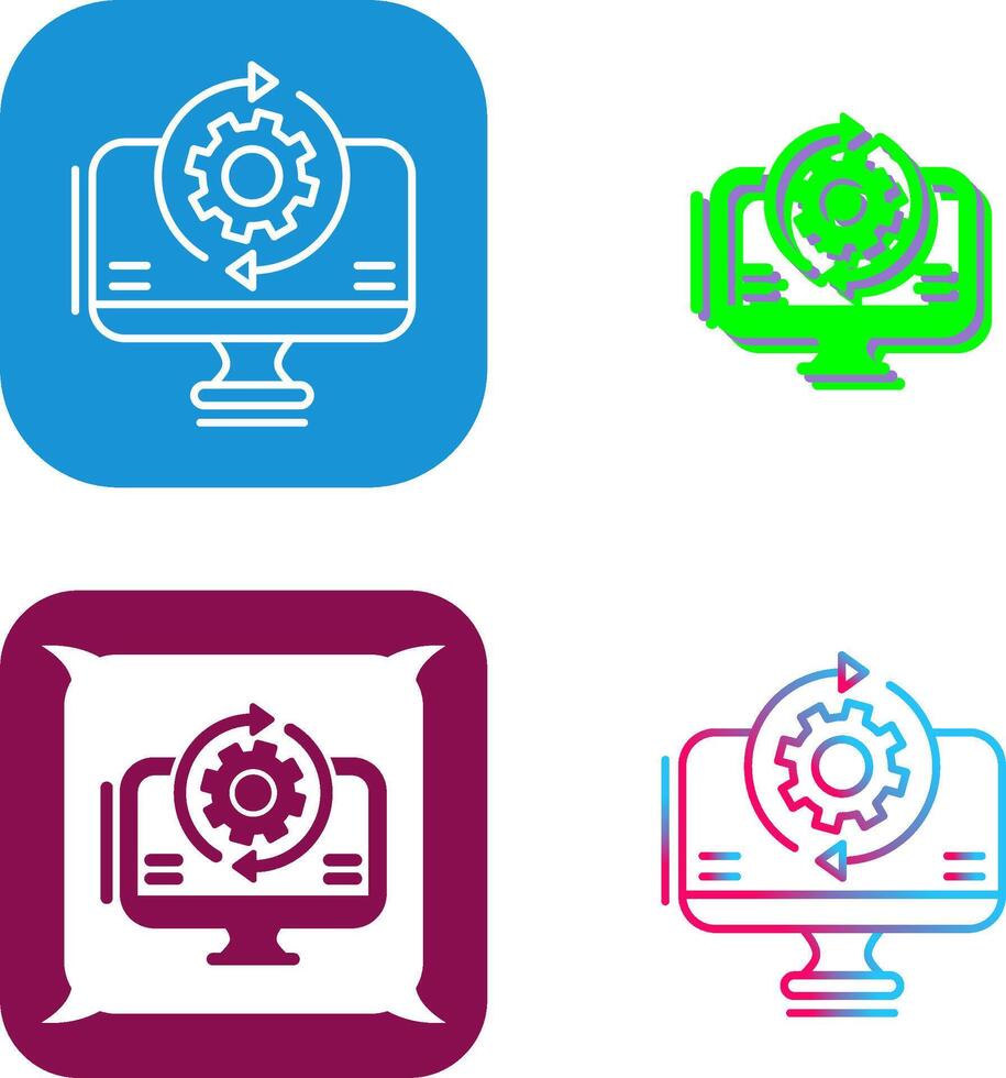 Synchronization Icon Design vector