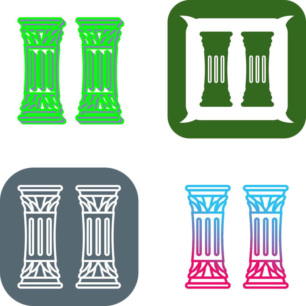 Column Icon Design vector