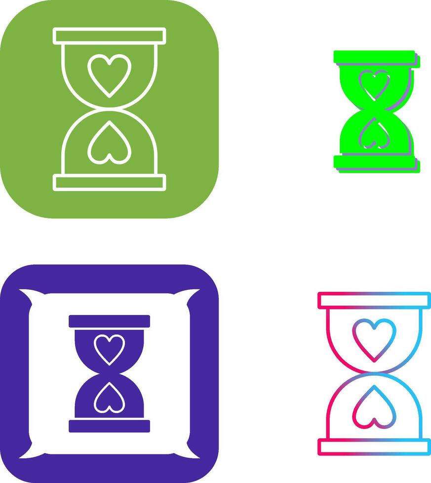 Hourglass Icon Design vector