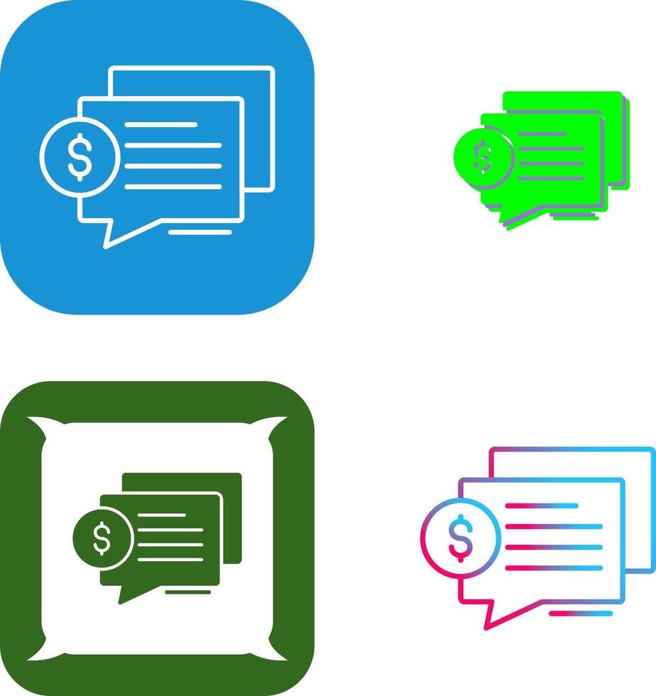 Dialog Icon Design vector