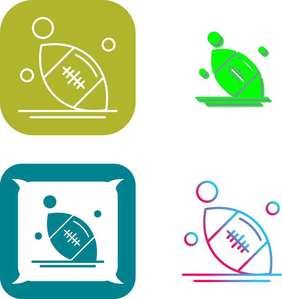 Rugby Icon Design vector