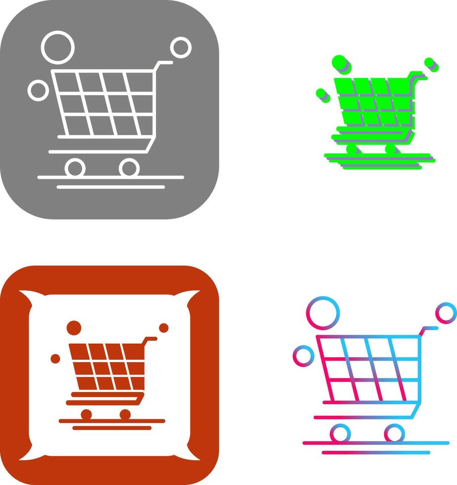 Trolley Icon Design vector