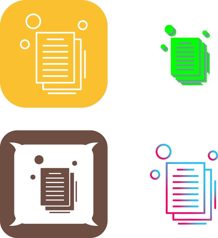 Document Icon Design vector