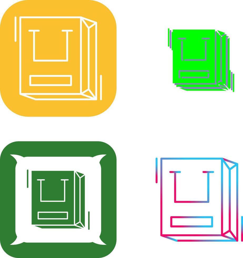 Shopping Bag Icon Design vector