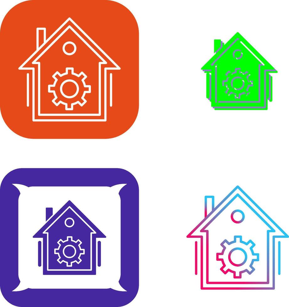 Home Automation Icon Design vector
