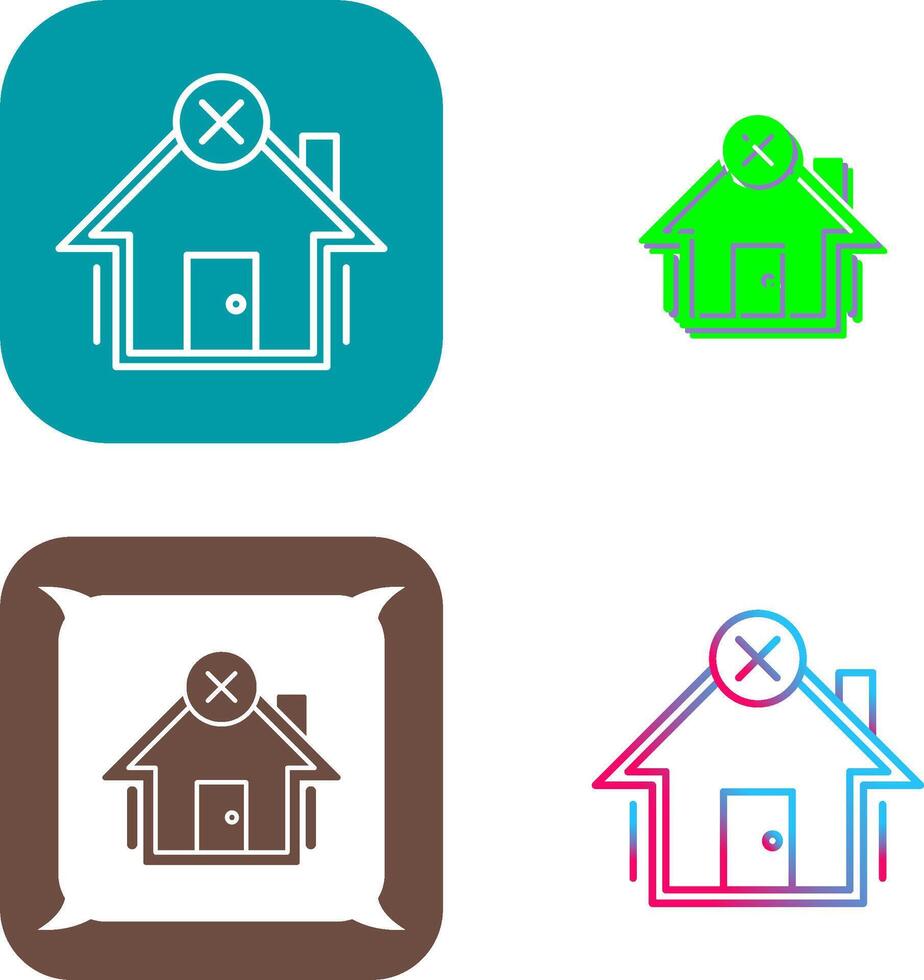 Non Verify Icon Design vector