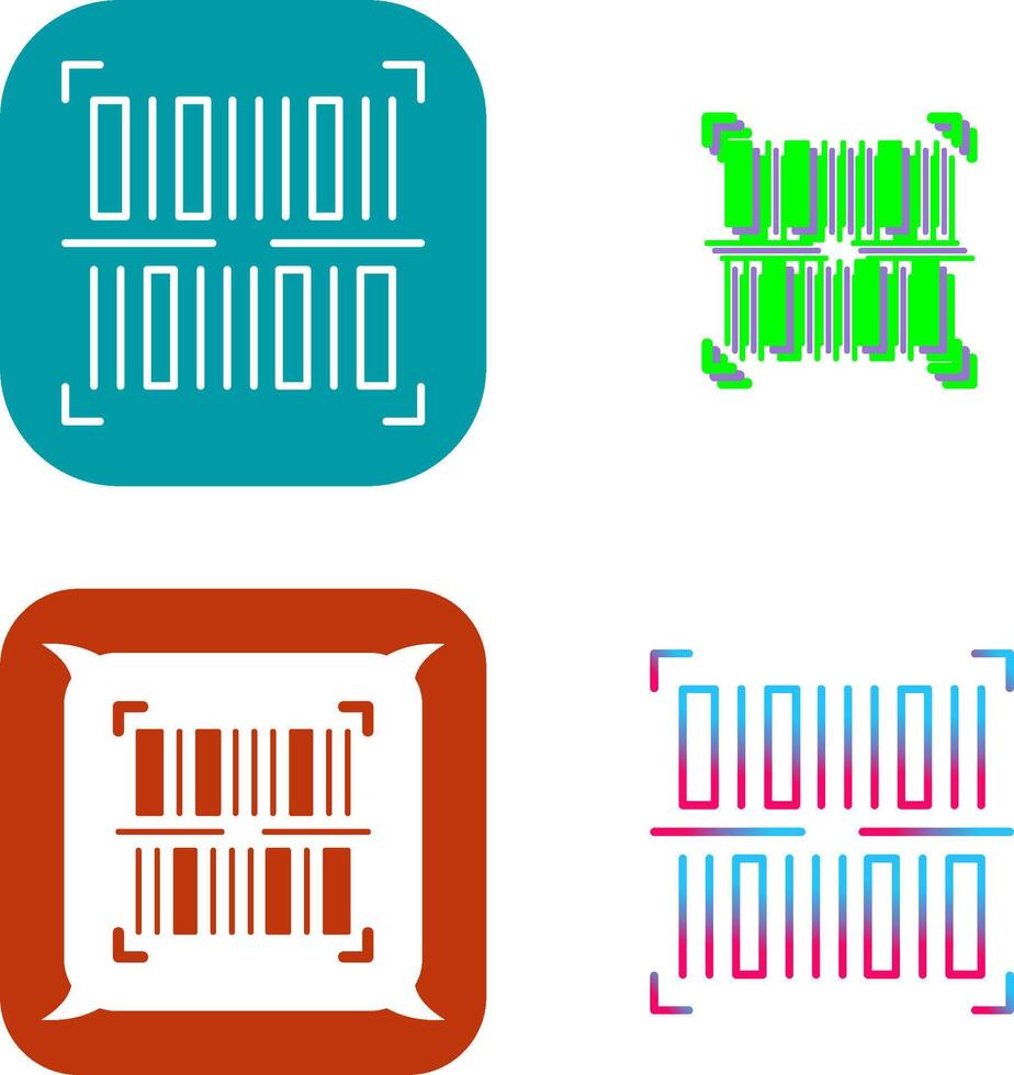 BarCode Icon Design vector