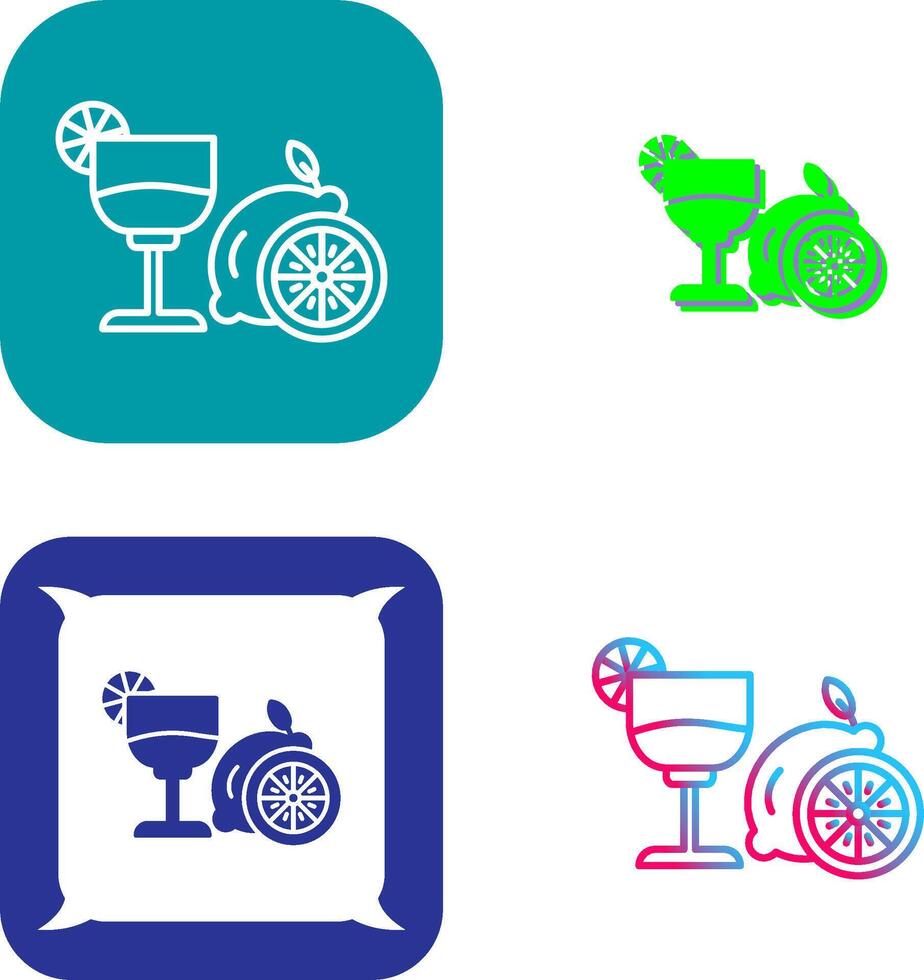 Lime Juice Icon Design vector