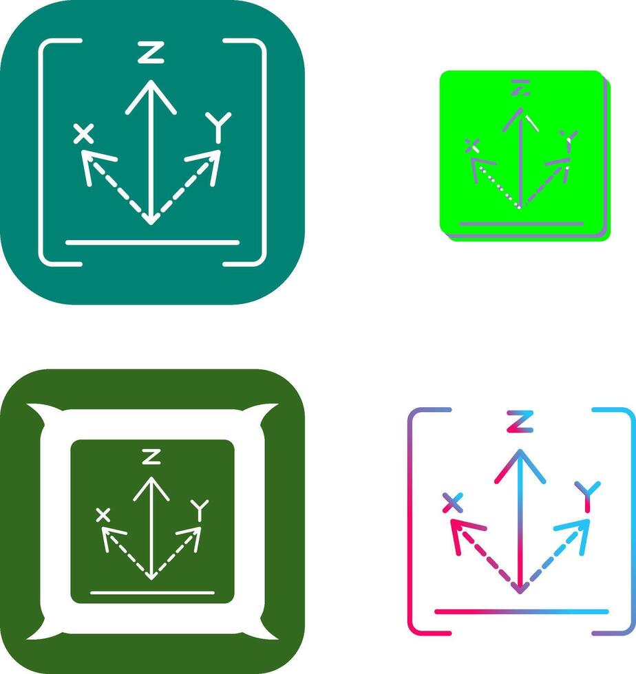 Axis Icon Design vector