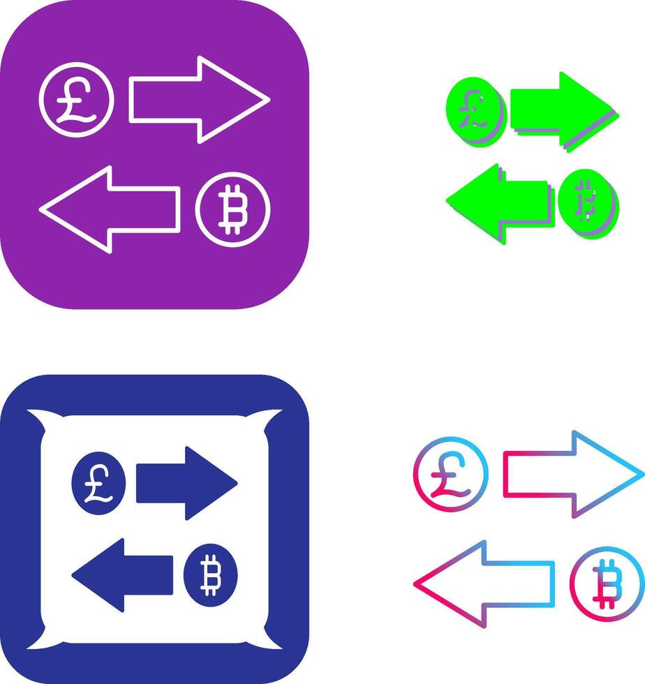 Exchange Icon Design vector