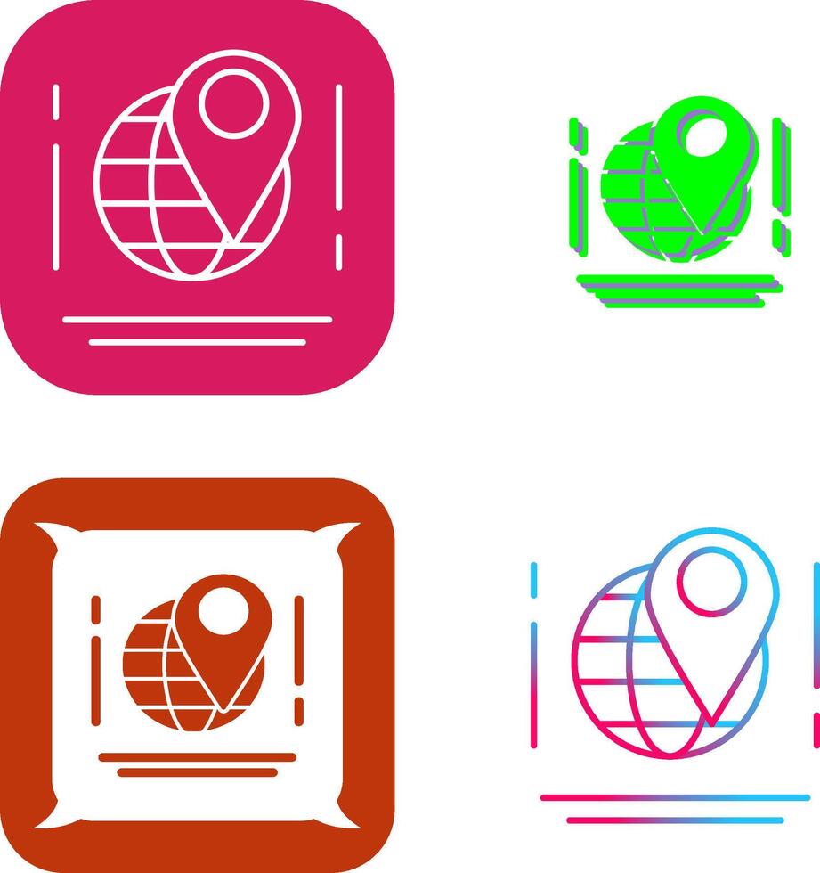 Map Icon Design vector