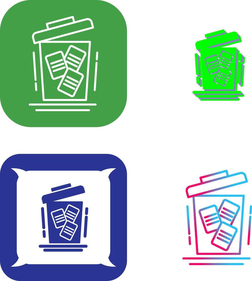 Delete Icon Design vector
