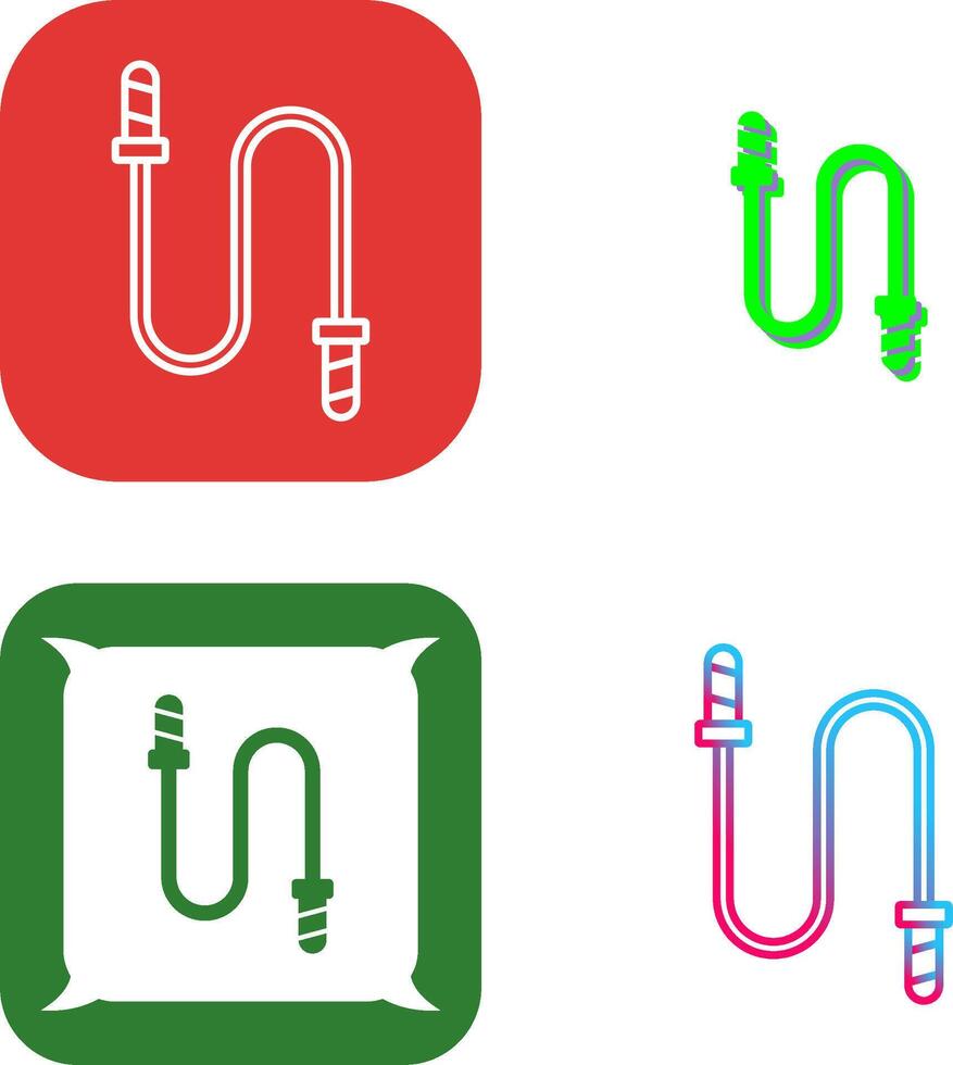 Jumping Rope Icon Design vector