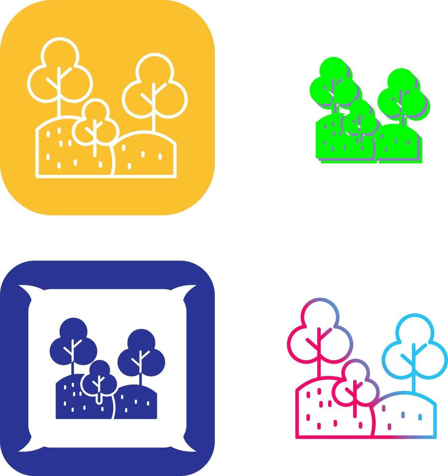 Forest Icon Design vector