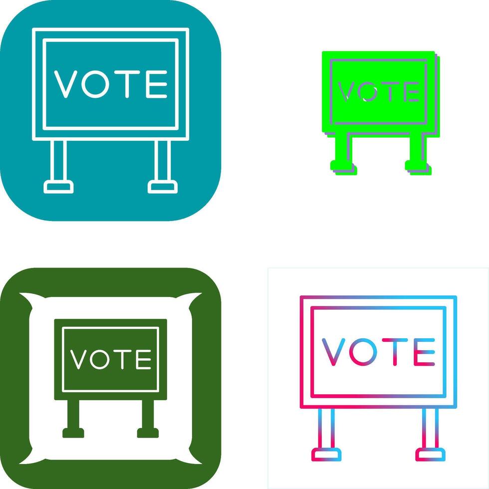Billboard Icon Design vector