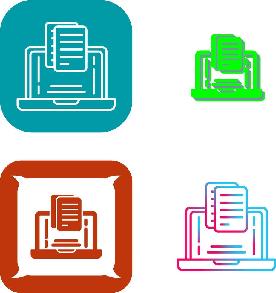 Document Icon Design vector