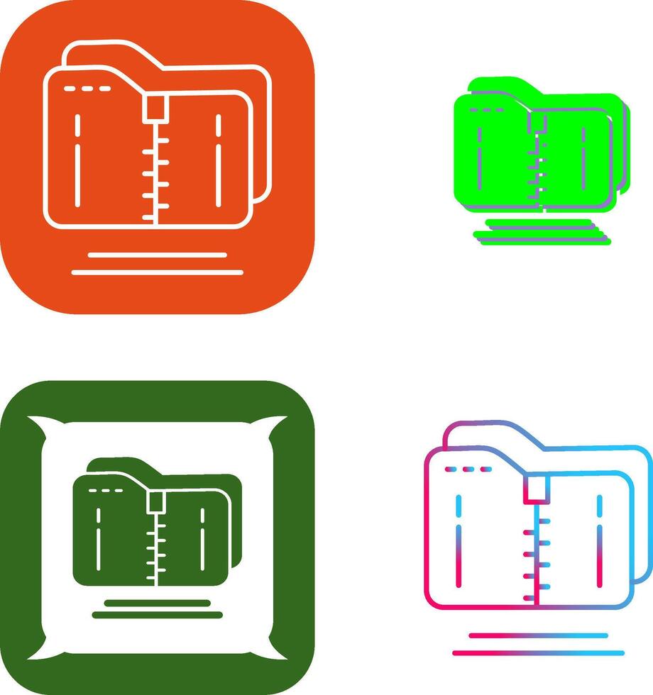 Compressed Icon Design vector