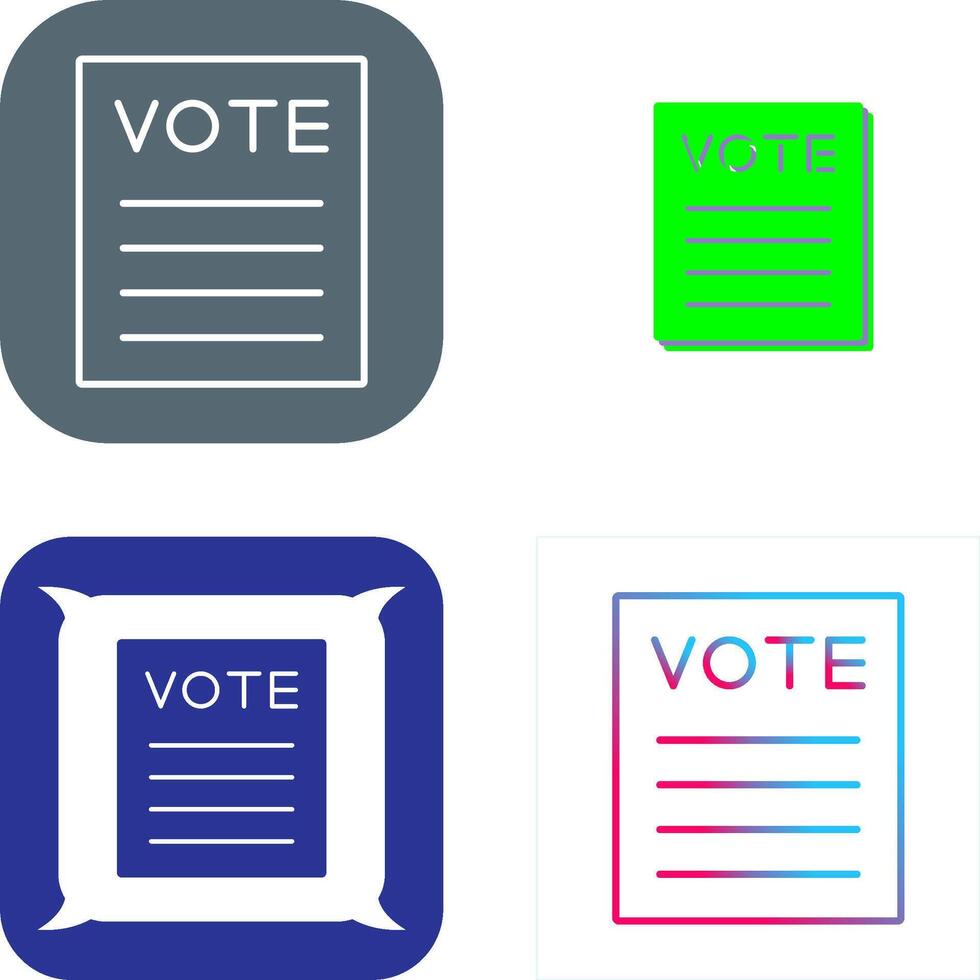 Vote Icon Design vector