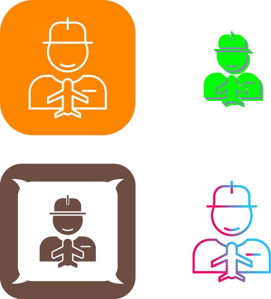 Worker Icon Design vector