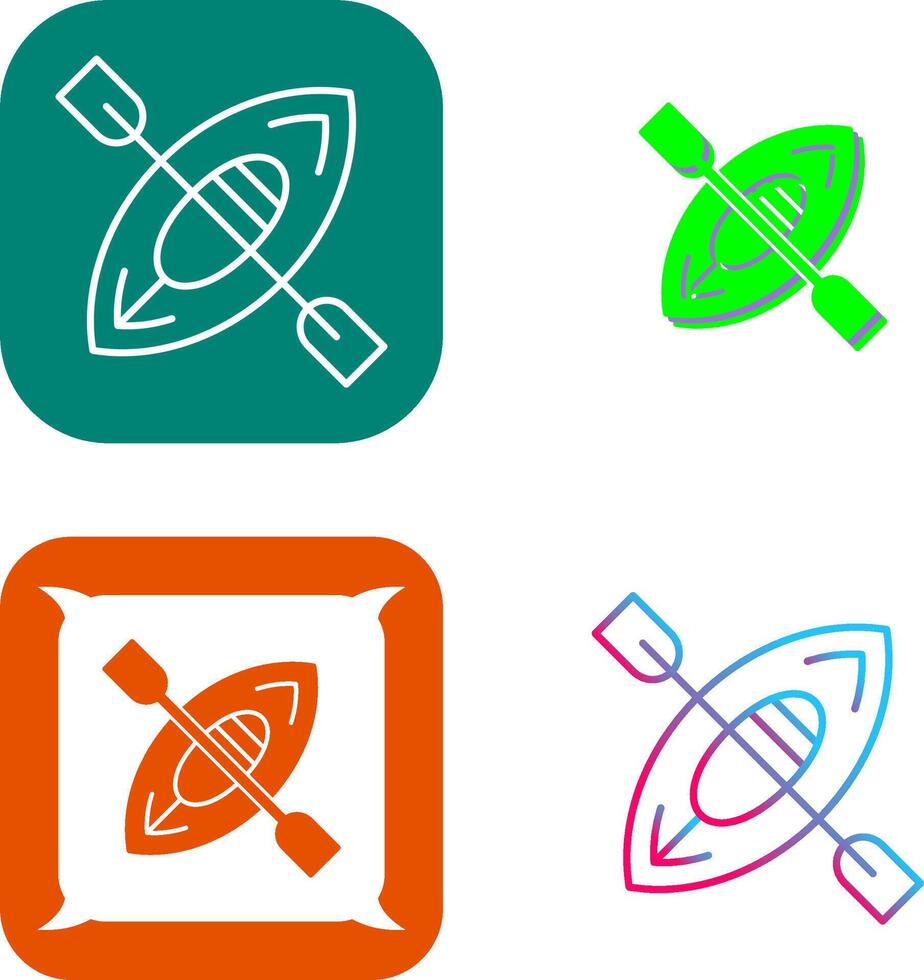 Kayak Icon Design vector