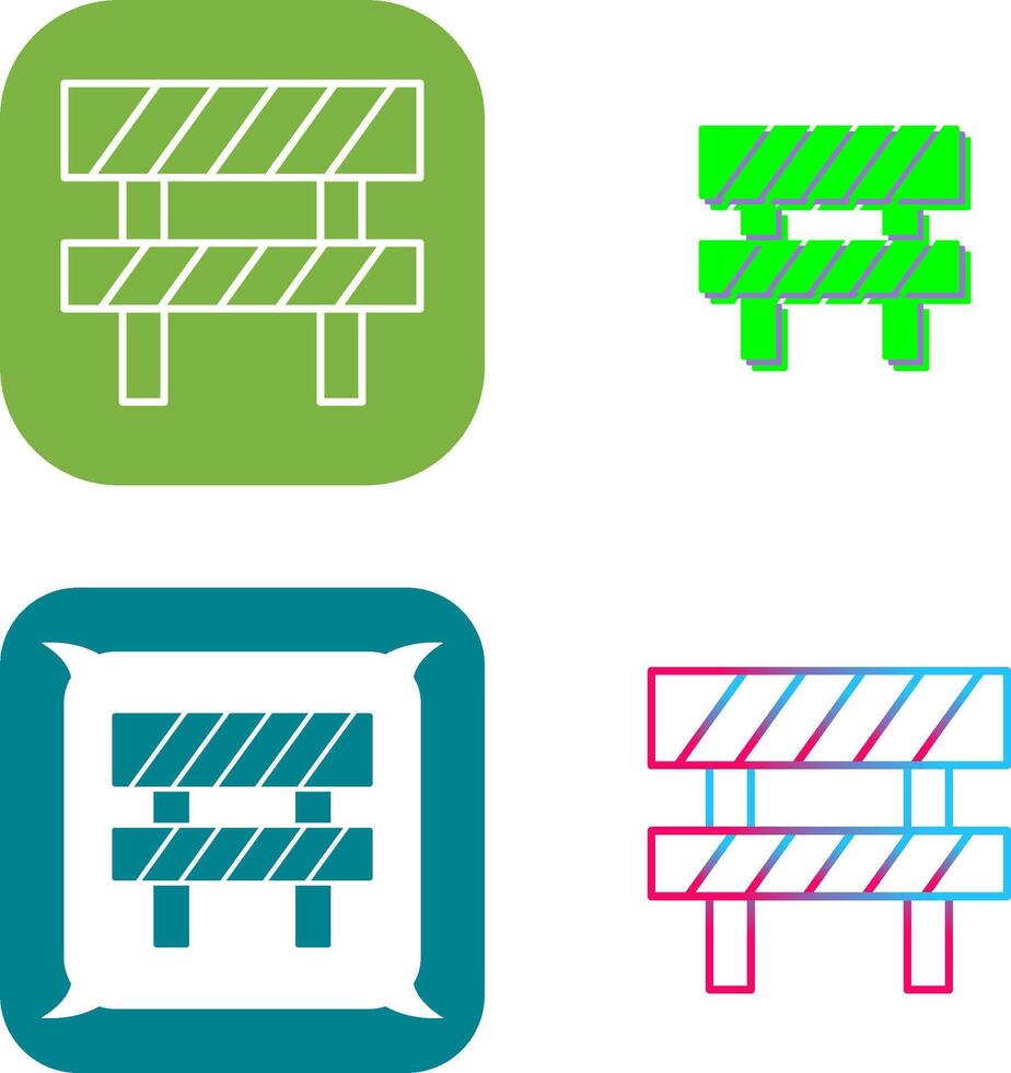 Barrier Icon Design vector