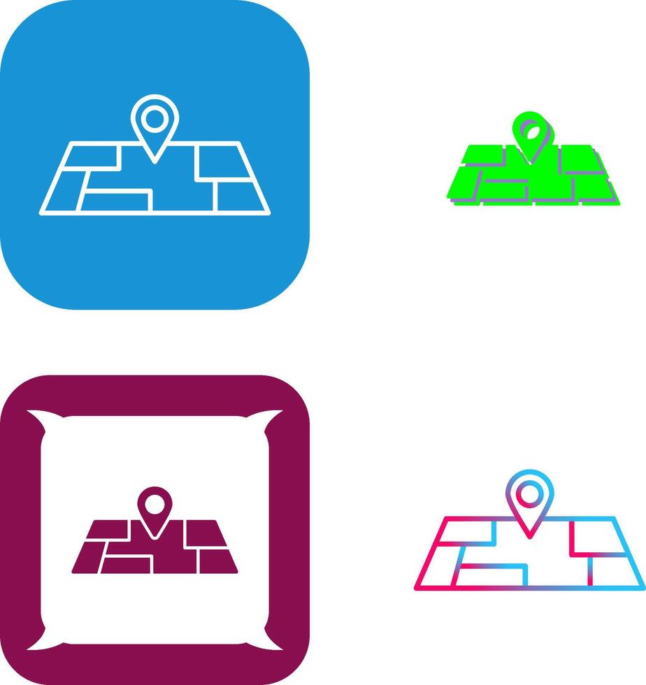 Map Icon Design vector