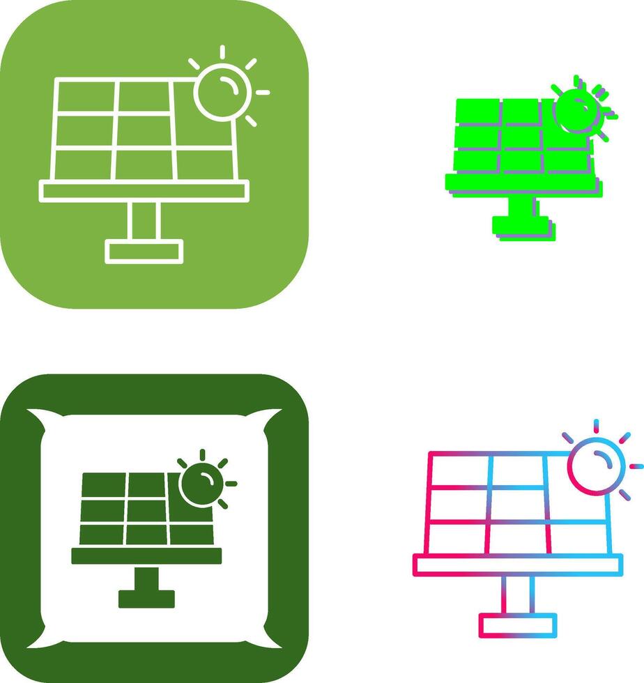 Solar Energy Icon Design vector