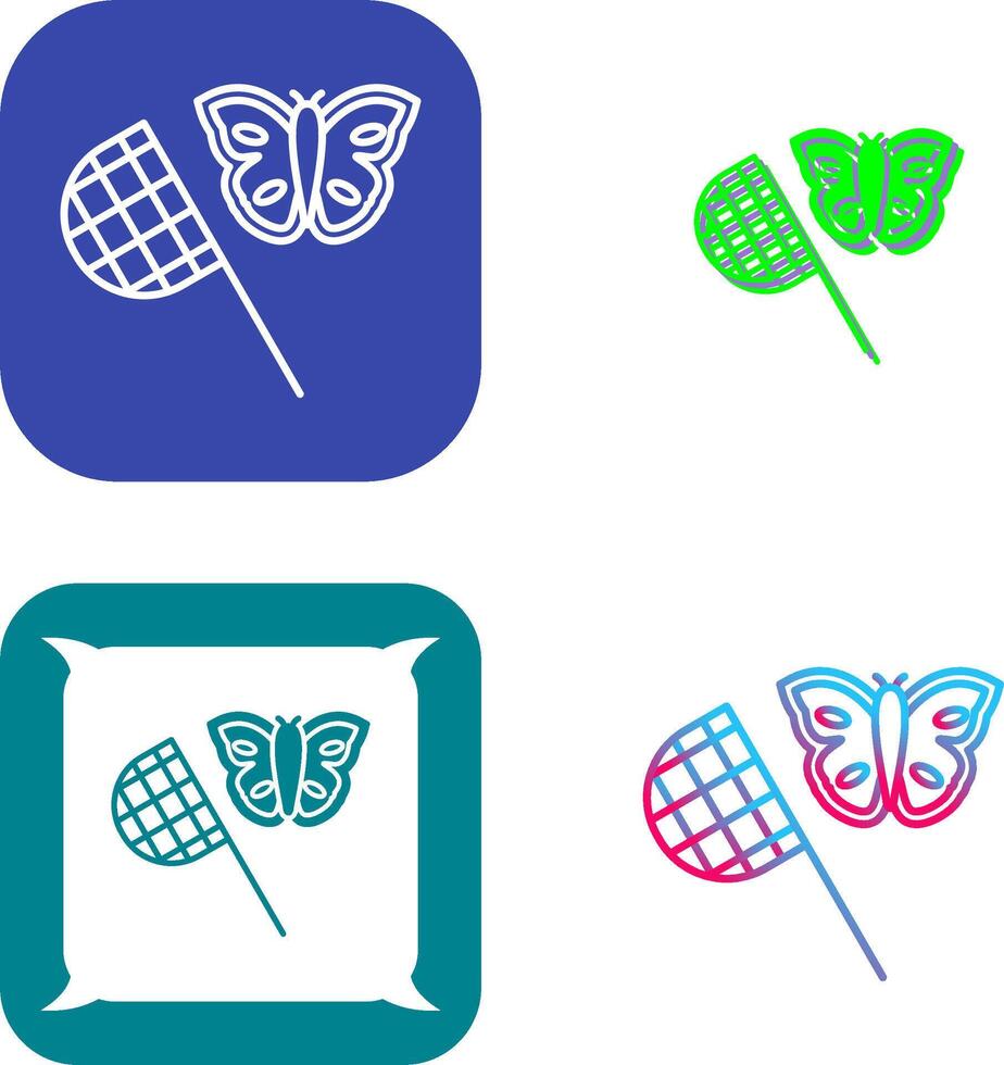 Butterfly Catcher Icon Design vector