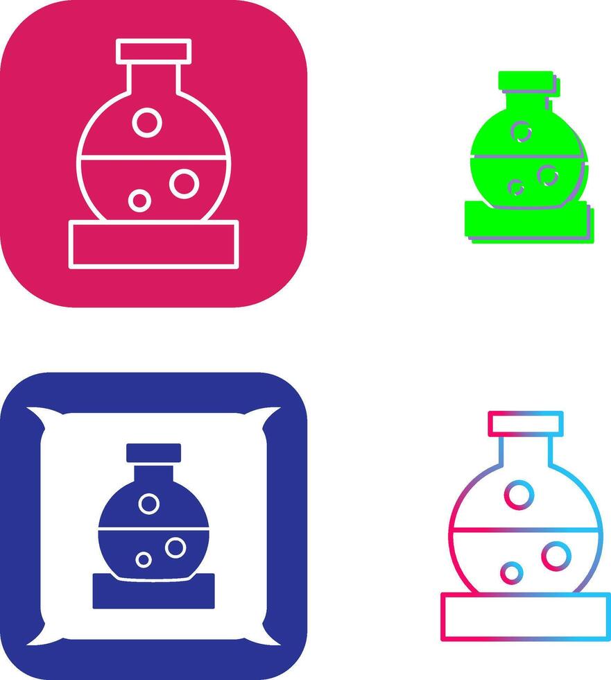 Flask Icon Design vector