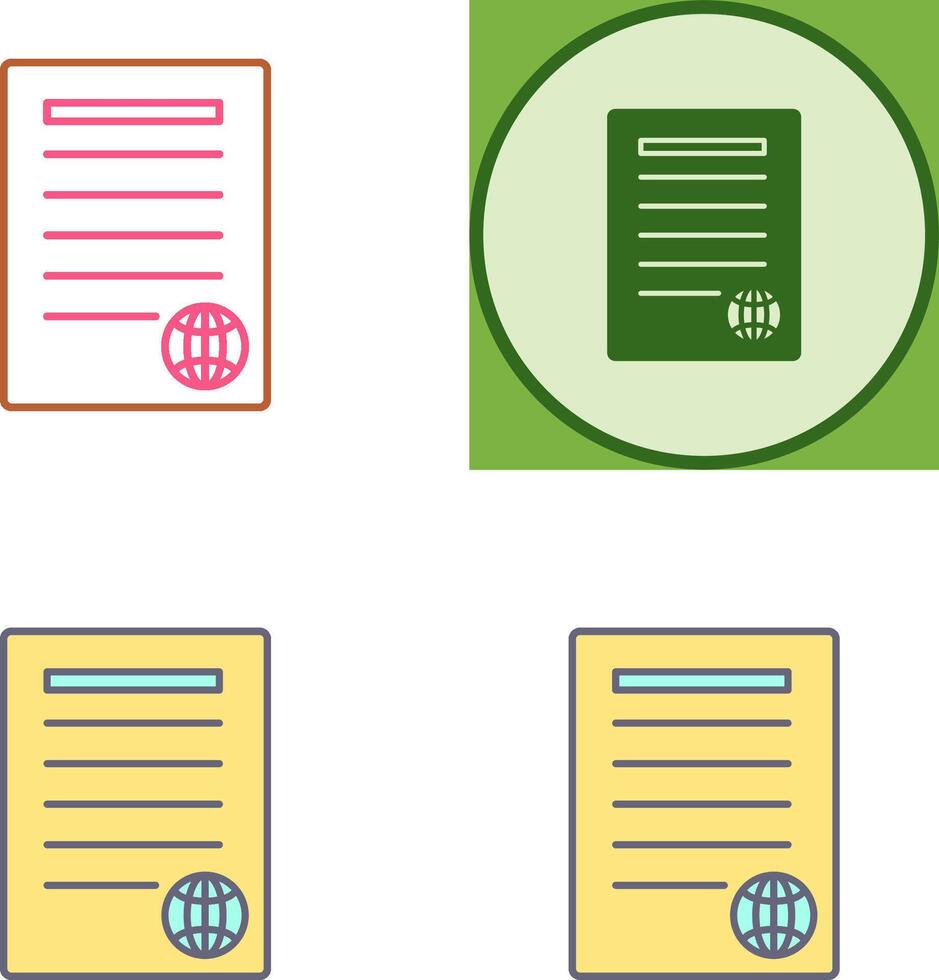 Unique Press Releases Icon Design vector