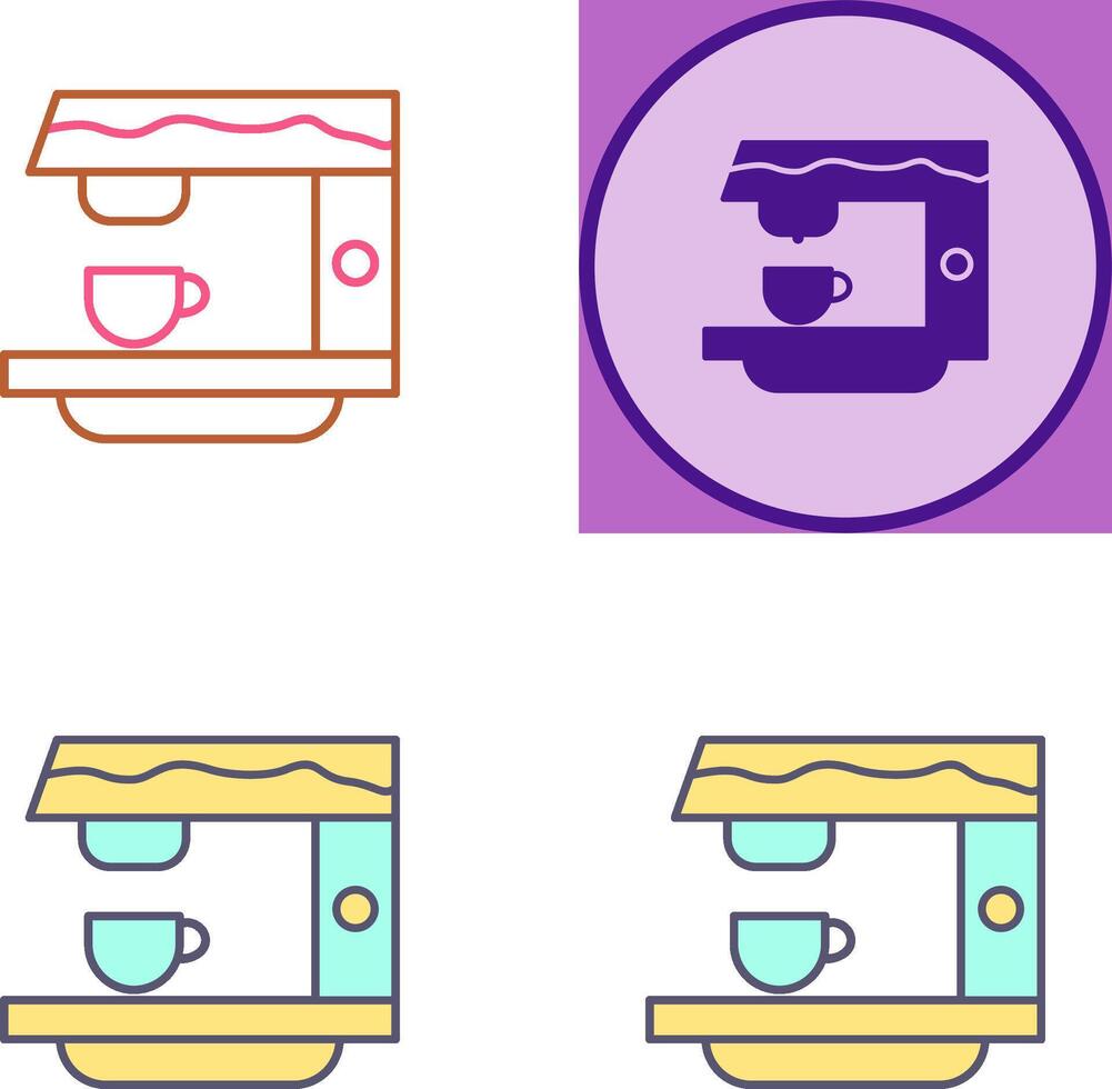 Coffee Machine Icon Design vector
