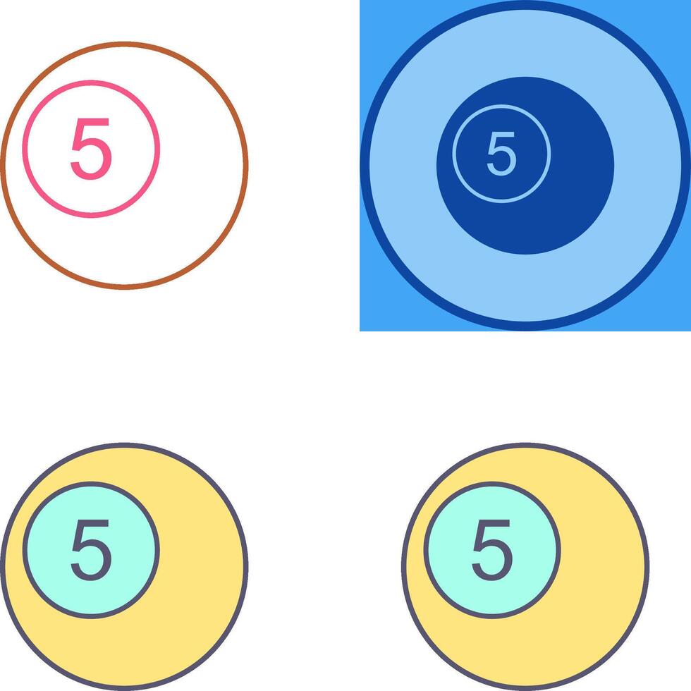 Pool Balls Icon Design vector