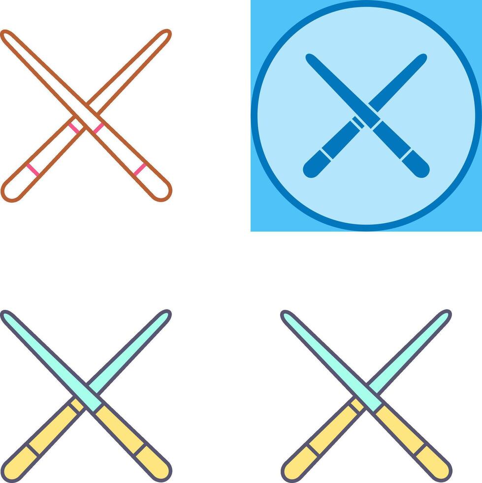 Pool Cue Icon Design vector