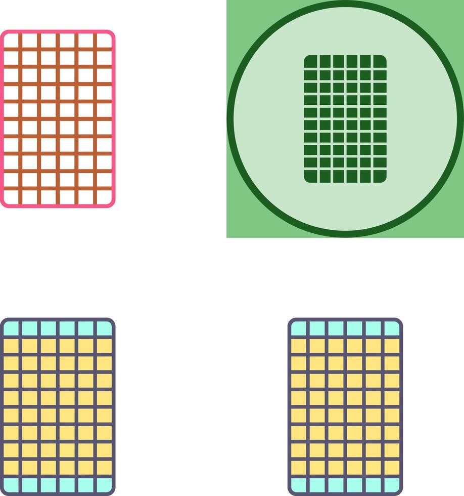 Card Backwards Icon Design vector