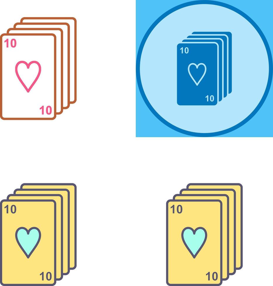 Deck of Cards Icon Design vector