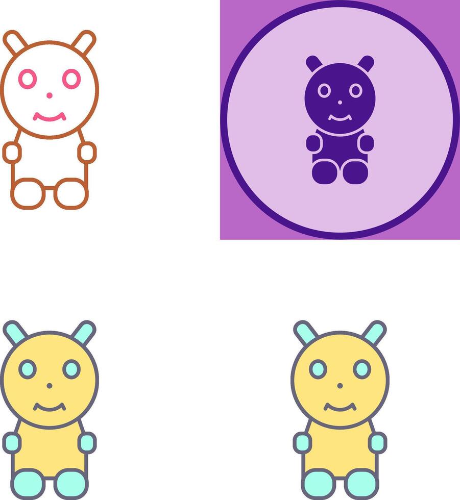 Unique Toys Icon Design vector