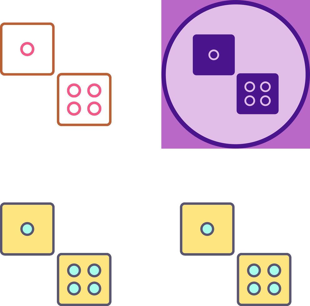 Dice Icon Design vector