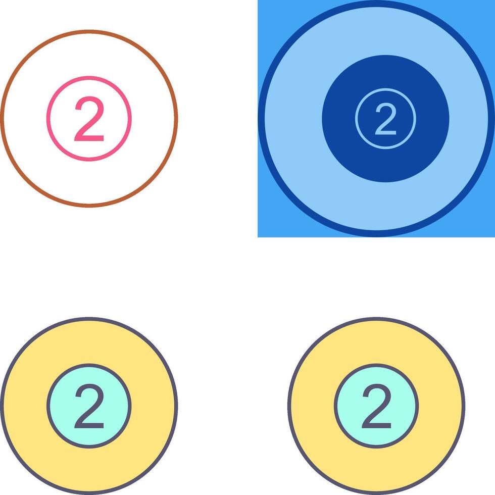 Pool Ball Icon Design vector
