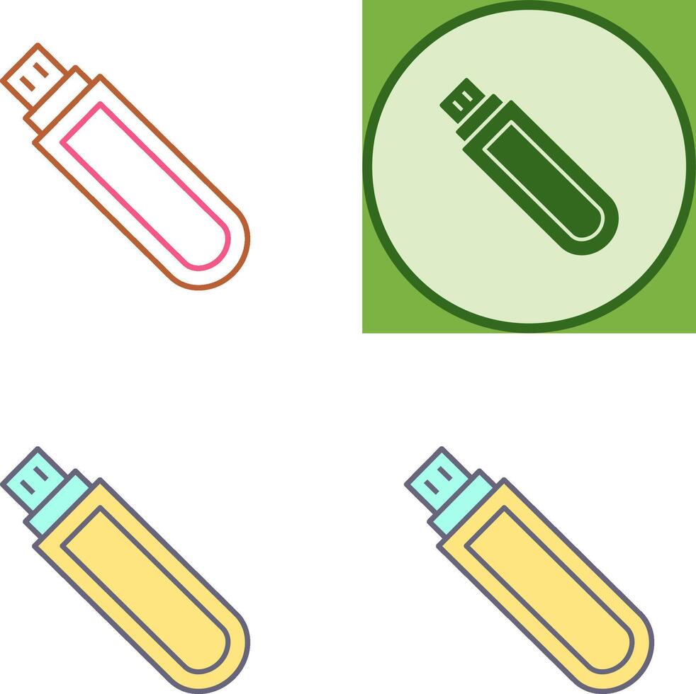 Unique USB Drive Icon Design vector
