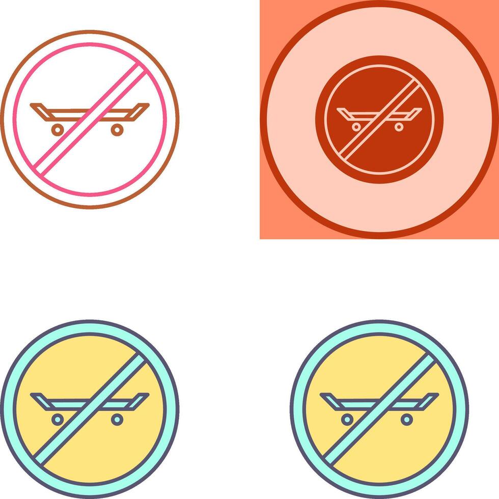 No Skating Icon Design vector