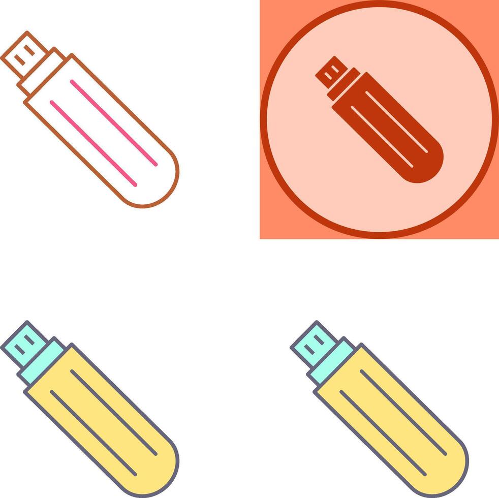 Unique USB Drive Icon Design vector